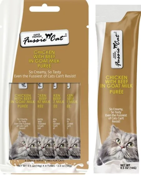 - Postoperative pet anti-licking Elizabethan collarFussie Cat Chicken with Beef in Goat Milk Purée - Postoperative pet anti-licking Elizabethan collarFussie Cat Chicken with Beef in Goat Milk Purée
