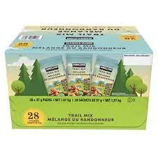 - Air box TSA certified check-inKirkland Signature Trail Mix Snack Packs, 28 × 57 g