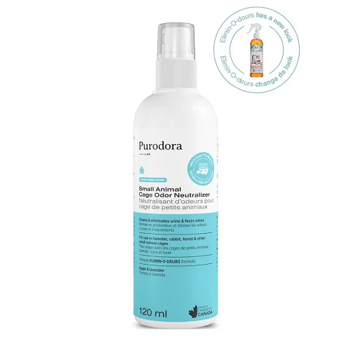 - Deodorizing cat litter tofu litterSmall Animal Cage Odor Neutralizer - 120 ml spray