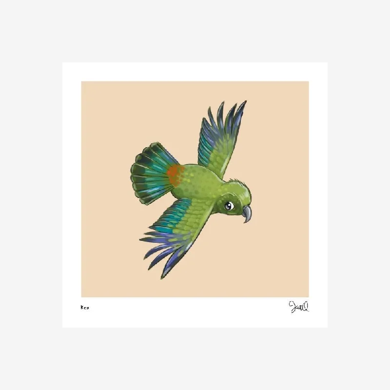 - Postoperative pet anti-licking Elizabethan collarArt Print - Kea