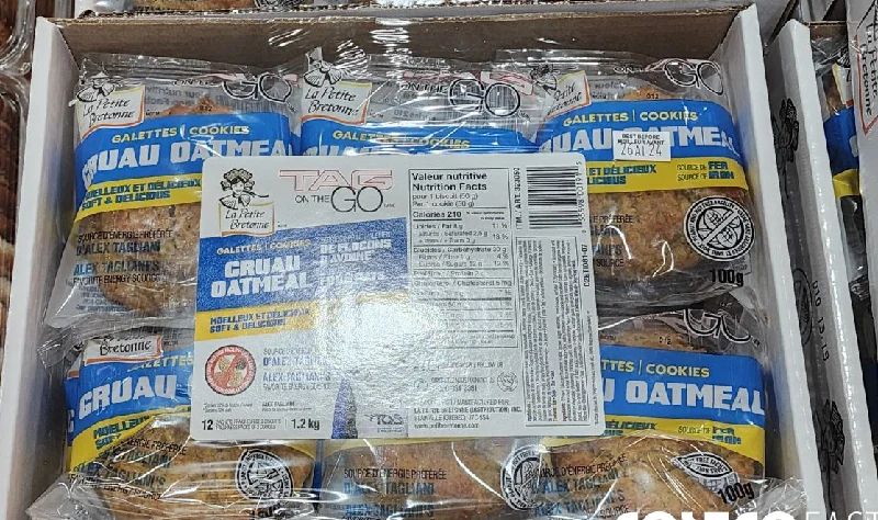 ---La Petite Bretonne Tag on the Go Oatmeal Cookies 36 packs of 2