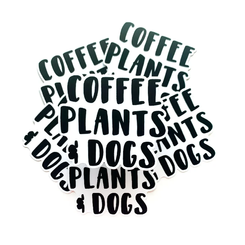 - Foldable and portable cat bagCoffee Plants and Dogs Sticker