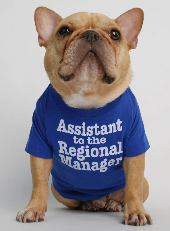 Classification by material or design:Assistant to the Regional Manager Dog Tee