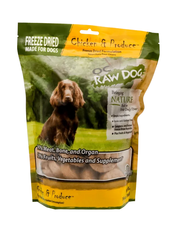  -Splash-proof food bowl AND Anti-choking slow food bowlOC Raw Dog Freeze-Fried Chicken & Produce Sliders