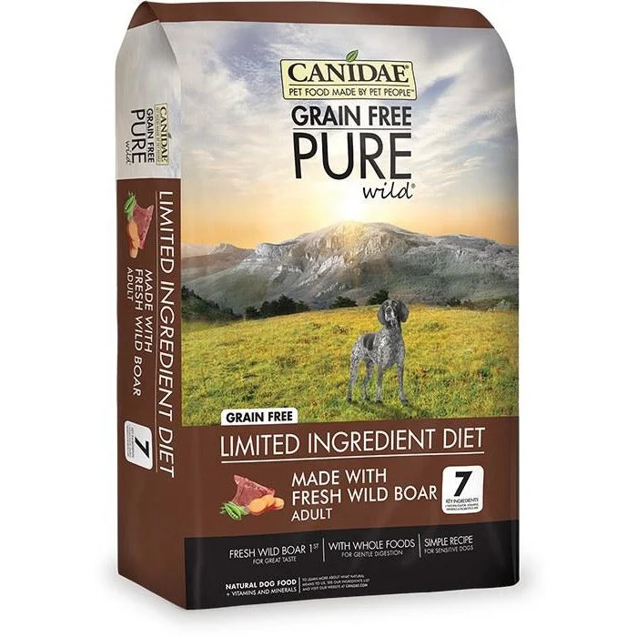 - High protein dog foodCanidae Grain Free - Pure Wild With Fresh Wild Boar - Dry Dog Food - High protein dog foodCanidae Grain Free - Pure Wild With Fresh Wild Boar - Dry Dog Food