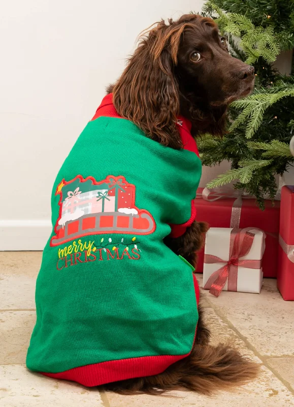 - Climbing pet constant temperature heating padChristmas Turtleneck Dog Jumper - Santa's Sleigh - Climbing pet constant temperature heating padChristmas Turtleneck Dog Jumper - Santa's Sleigh