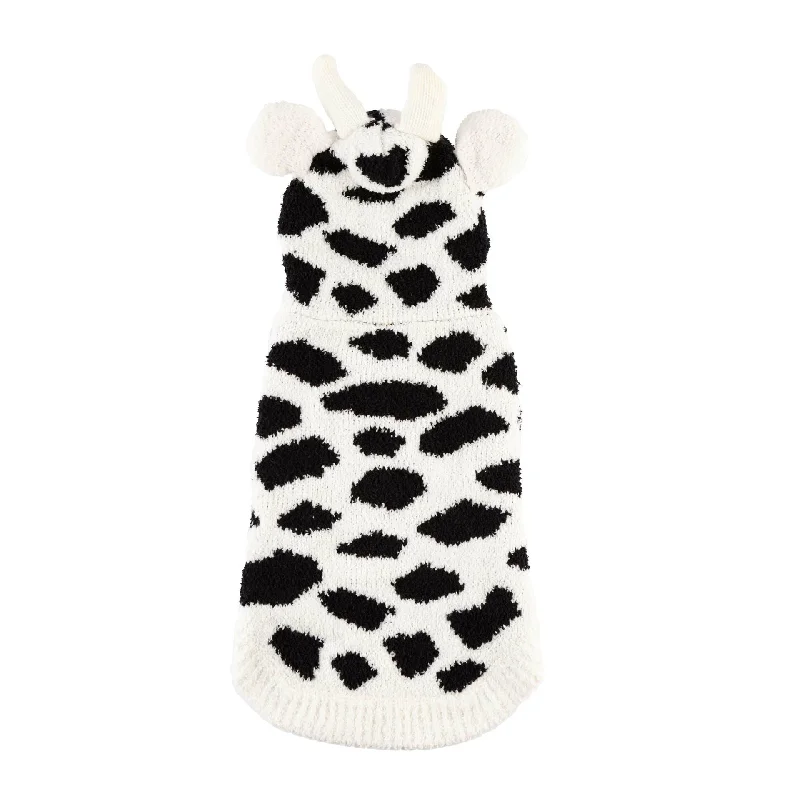 - Smart cat litter box with automatic cleaningHip Doggie Chenille Cow Hoodie