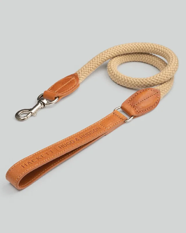 - Rabbit grass rack to prevent waste food boxNatural Round Rope Dog Lead with Cognac Leather - Rabbit grass rack to prevent waste food boxNatural Round Rope Dog Lead with Cognac Leather