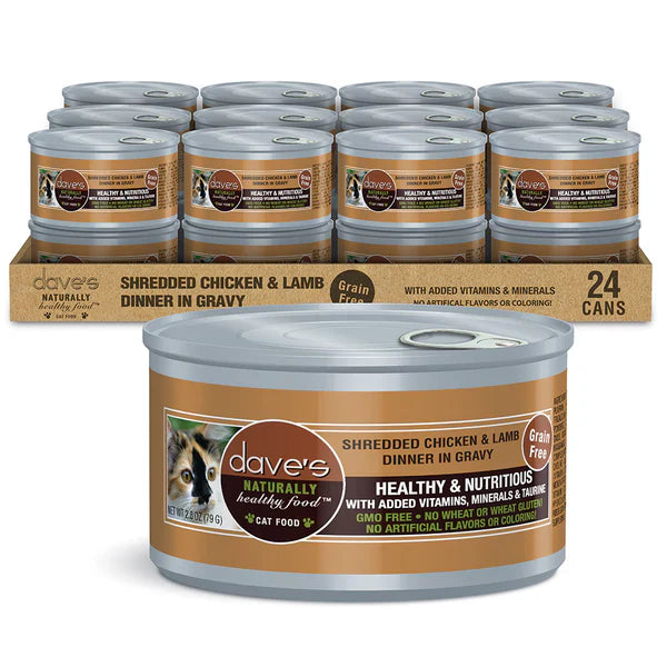 - Pet tear stain cleaning wipesDave's Shredded Chicken & Lamb Dinner in Gravy Wet Cat Food - Pet tear stain cleaning wipesDave's Shredded Chicken & Lamb Dinner in Gravy Wet Cat Food