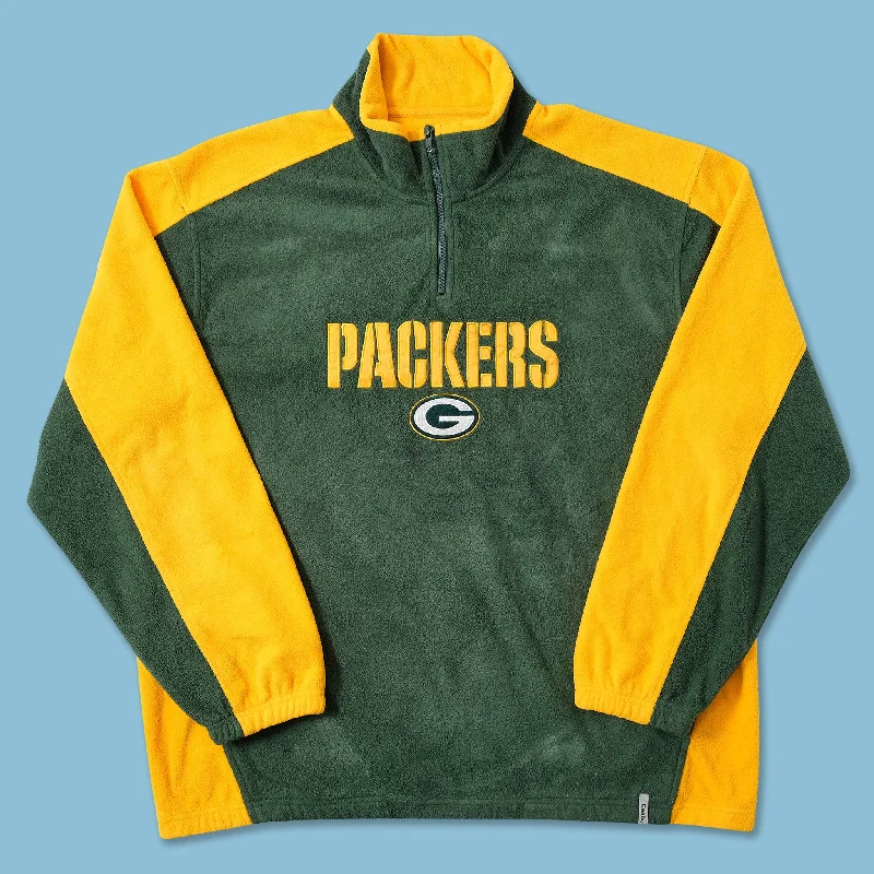 - ​​Christmas pet Christmas clothingVintage Green Bay Packers Q-Zip Fleece XLarge