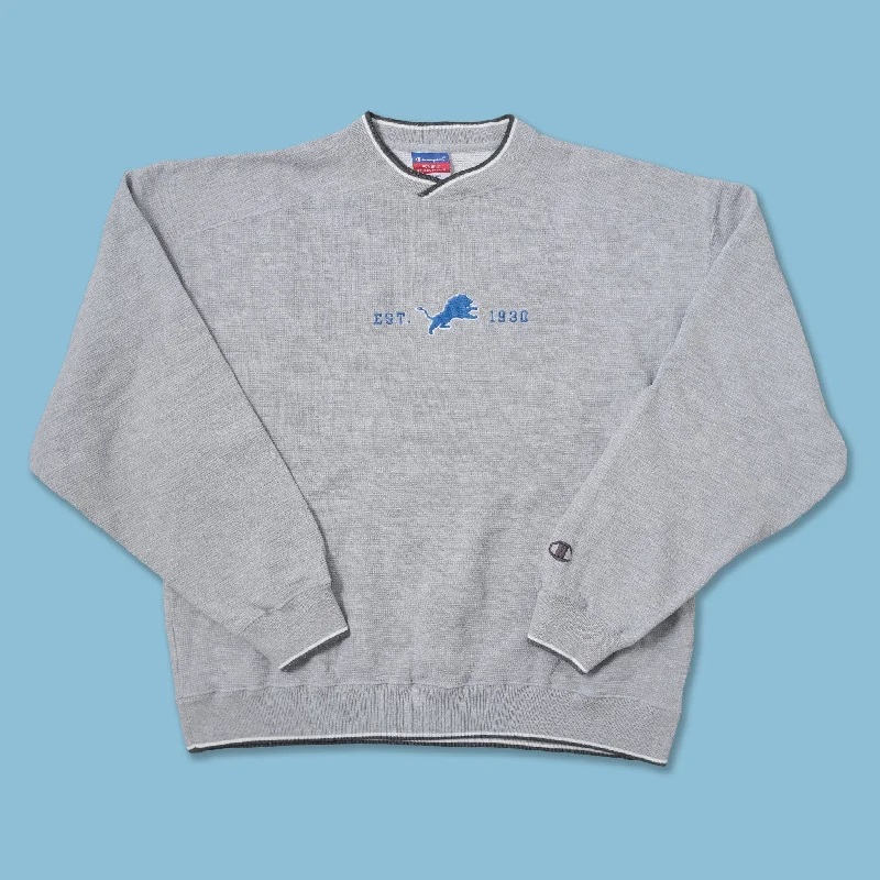 - Cat hair ball removal and hair removal creamVintage Champion Detroit Lions V-Neck Sweater Large