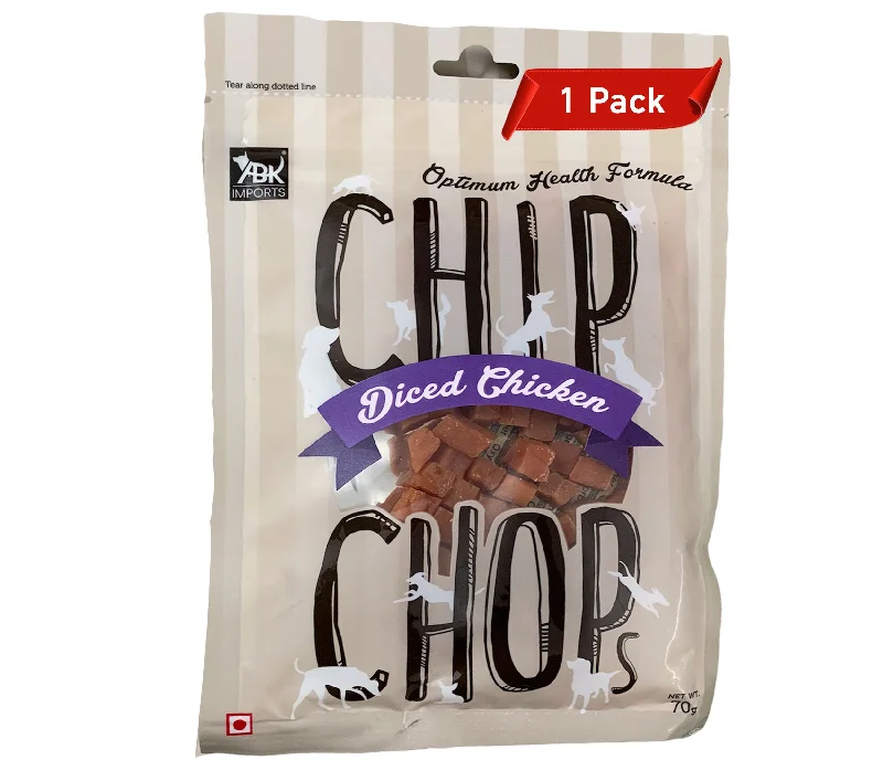 - Pet diabetes prescription foodDog Treats: Chip Chops Diced Chicken (70 grams)