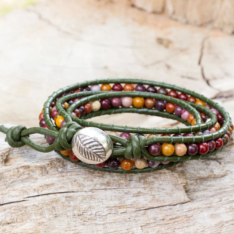 - Deodorizing cat litter tofu litterForest Enchantment Handcrafted Leather and Agate Wrap Bracelet