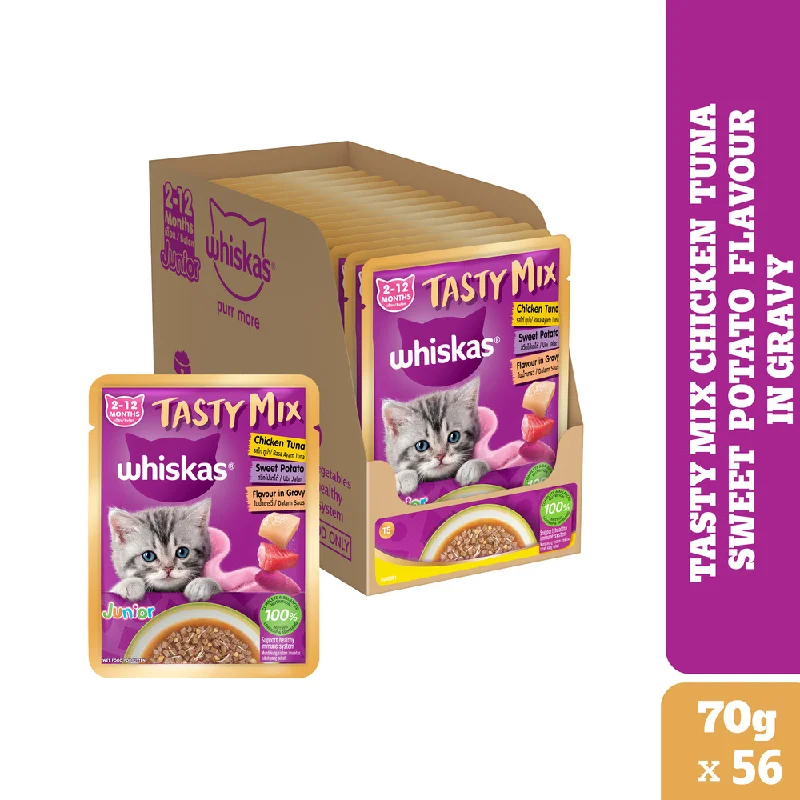 - Dog anti-slip matWhiskas Tasty Mix Chicken Tuna with Sweet Potato Kitten Cat Wet Food