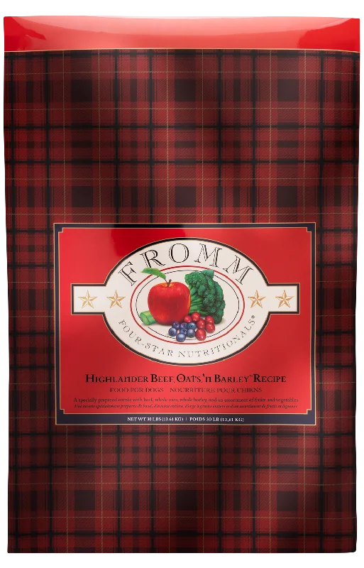 - Dog food nutritional analysisFromm Highlander Beef, Oats, 'n Barley Dry Dog Food