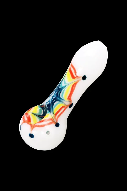  -Splash-proof food bowl AND Anti-choking slow food bowlRainbow Web Color Spiral Glass Hand Pipe