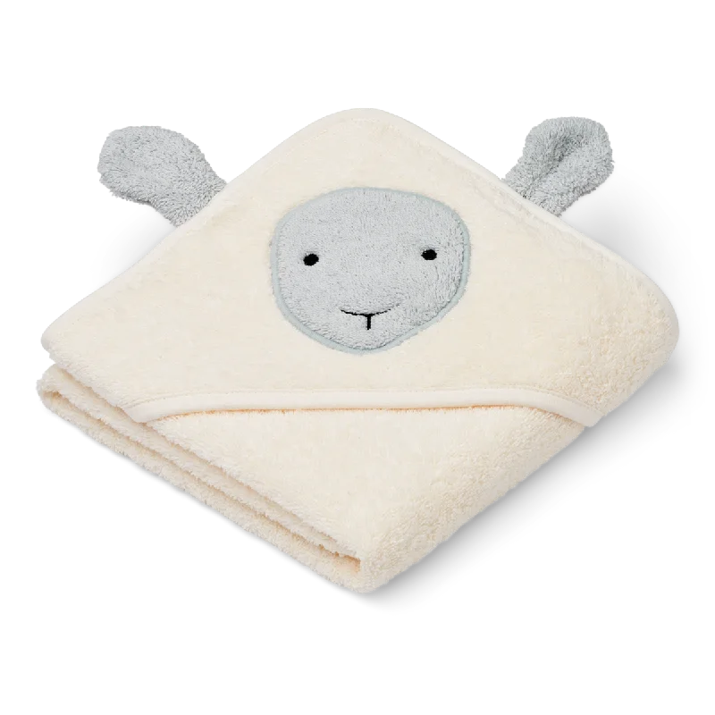 ---Liewood Albert Hooded Towel - Sheep