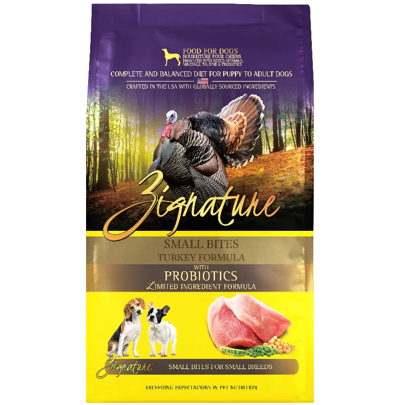 - Degradable pet feces bagZignature Small Bites Turkey Formula Dry Dog Food