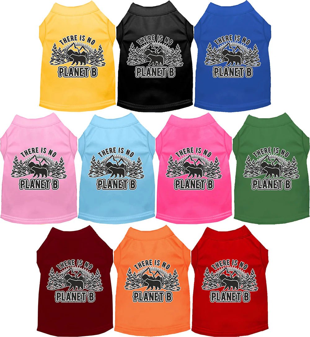 Winter warm clothes for catsNo Planet B Screen Print Dog Shirt in Many Colors