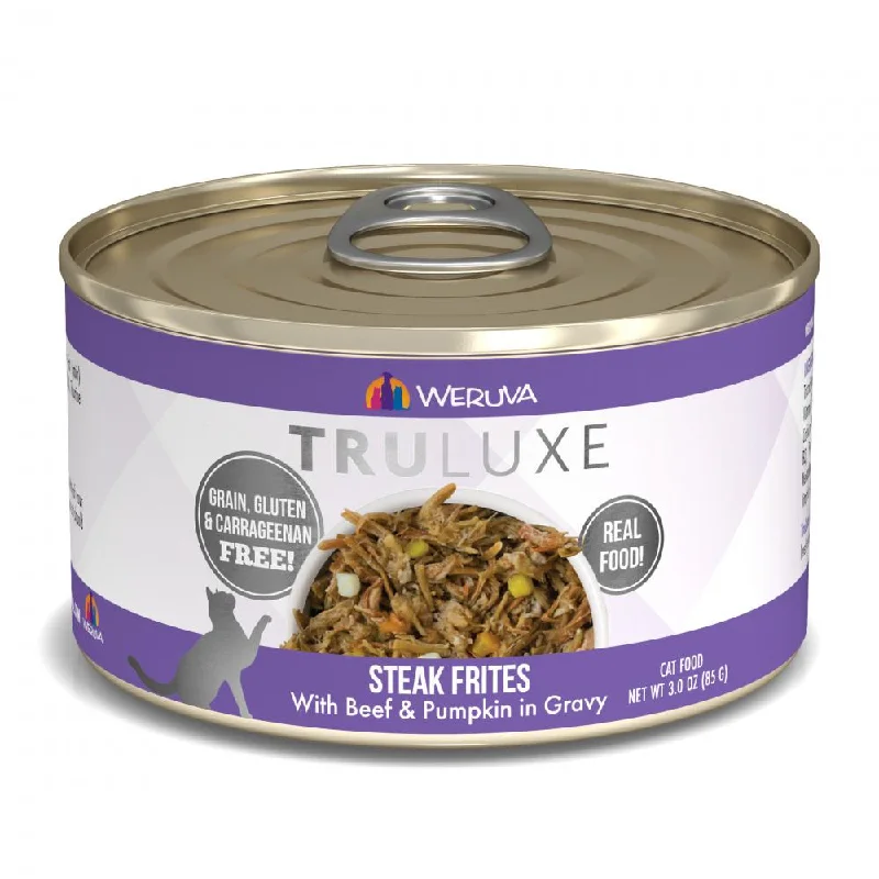 ---Weruva TRULUXE Steak Frites with Beef and Pumpkin in Gravy Canned Cat Food
