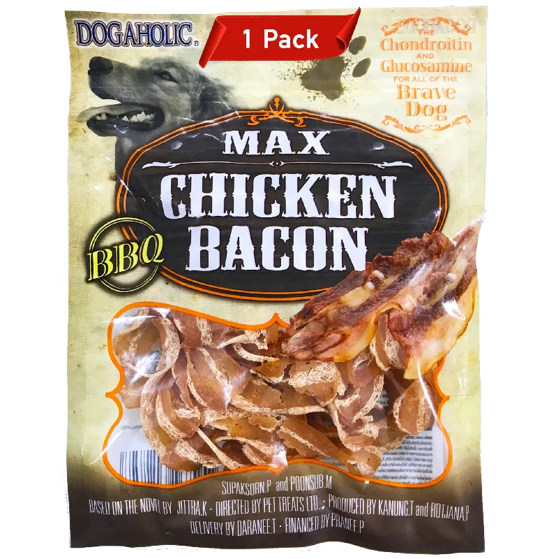 - Car dog seat beltDog Treats: Max Chicken Bacon Strips (130 grams)