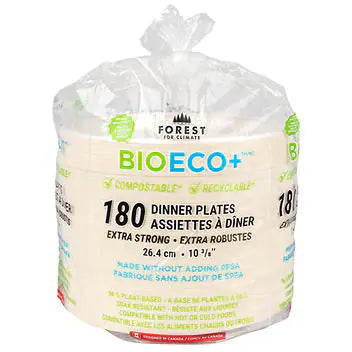 Pet ProductsForest for Climate Disposable Dinner Plate 10 3/8", 180-pack