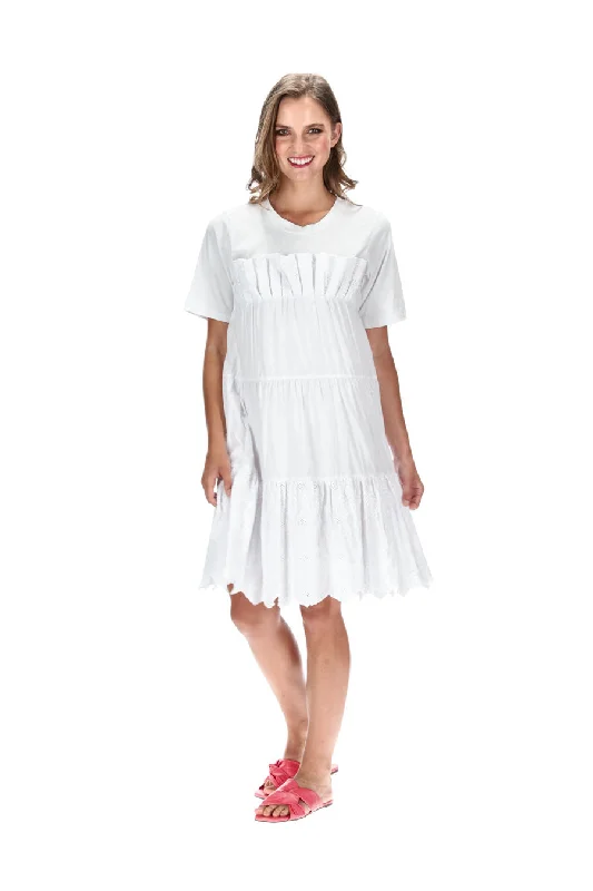 Clarke Dress White