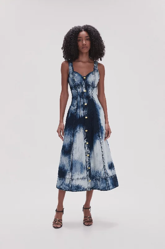 Enigma Denim Midi Dress