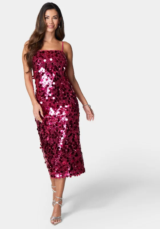 Sequin Midi Dress