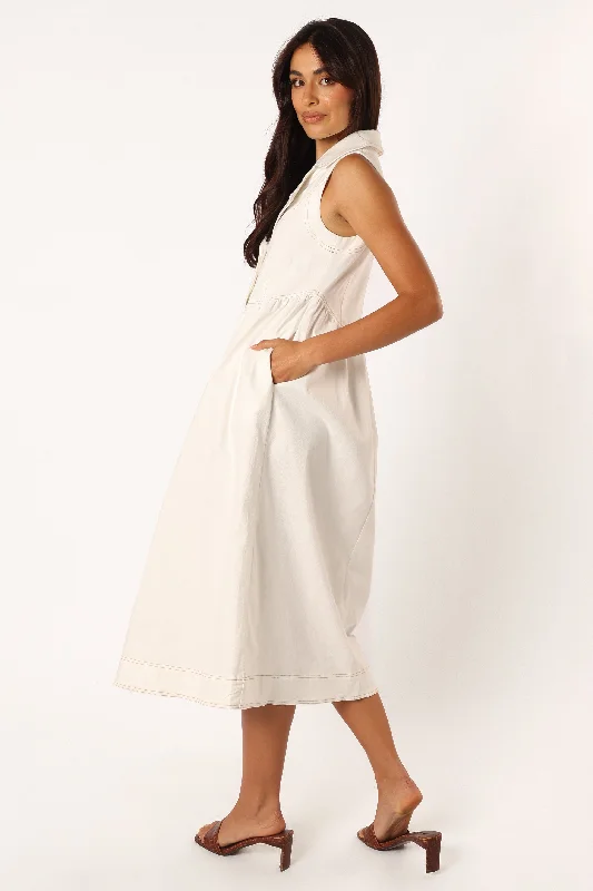 Umeko Midi Dress - White