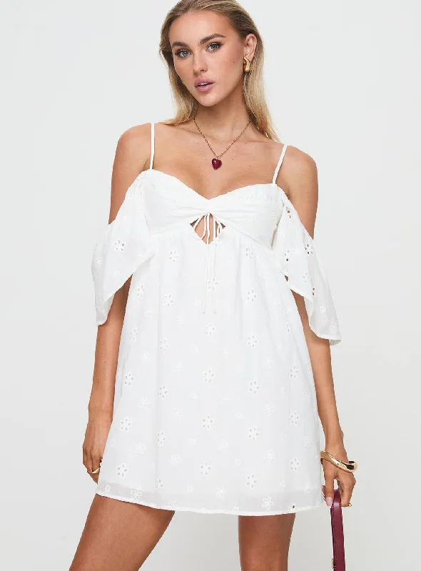 Cene Mini Dress White