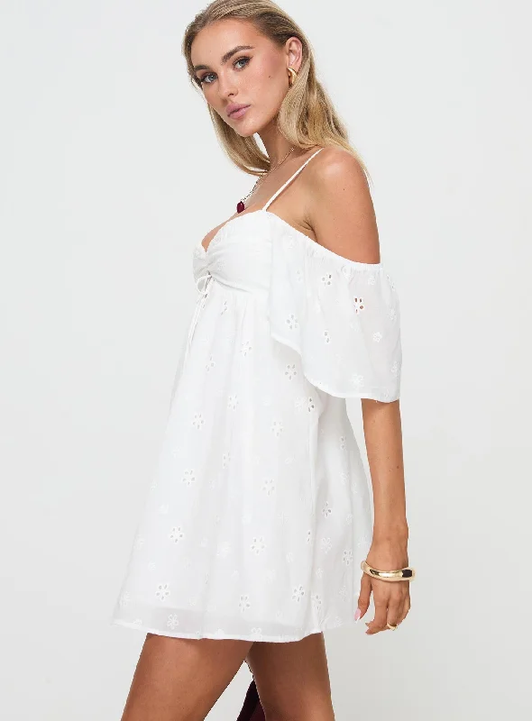 Cene Mini Dress White