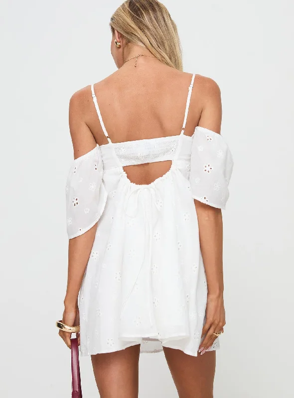 Cene Mini Dress White