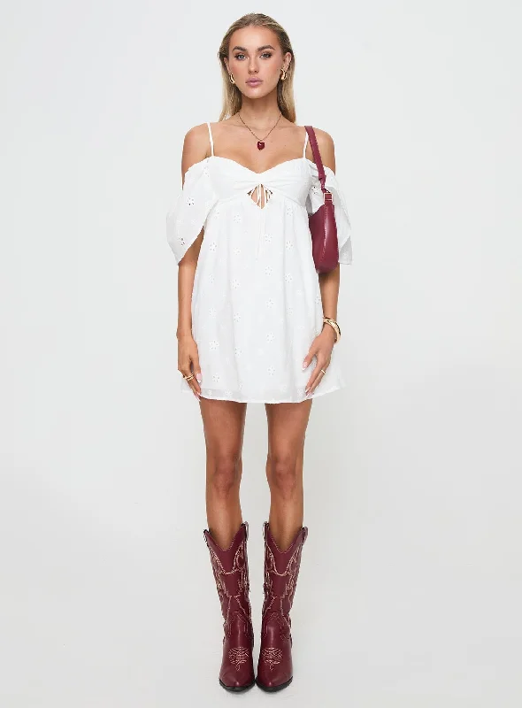 Cene Mini Dress White