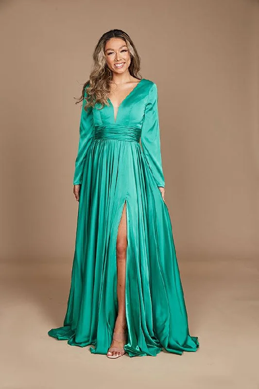 Formal Long Sleeve Evening Dress