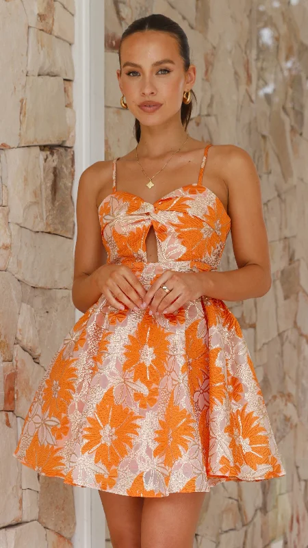 Mimi Mini Dress - Orange