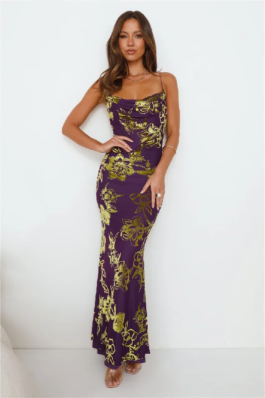 RUNAWAY Pretoria Maxi Dress Violet