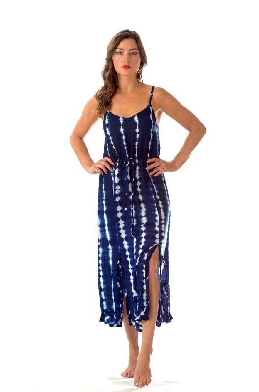 Hippie Dress / Navy Tie-Dye