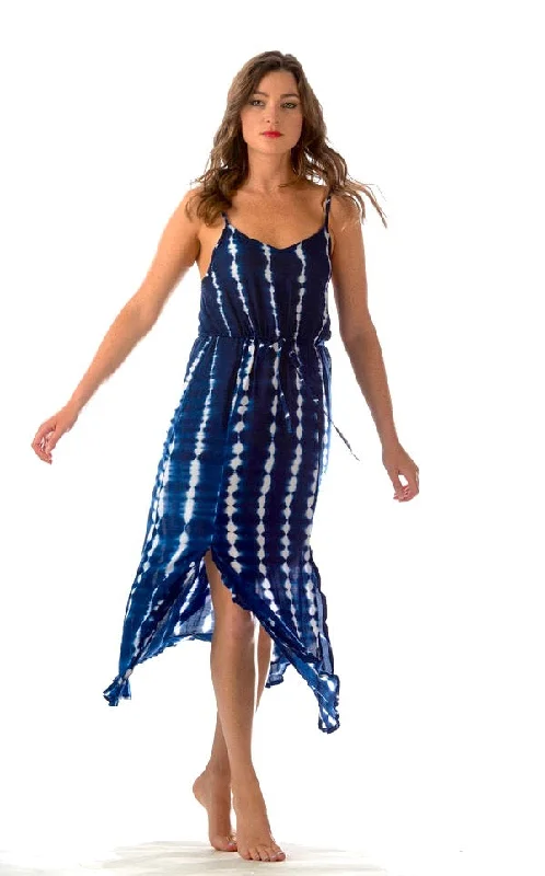 Hippie Dress / Navy Tie-Dye