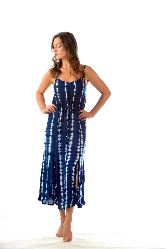 Hippie Dress / Navy Tie-Dye