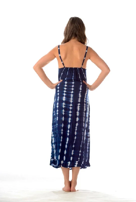 Hippie Dress / Navy Tie-Dye