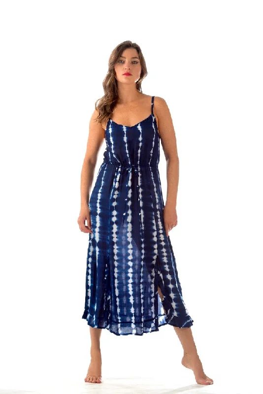 Hippie Dress / Navy Tie-Dye