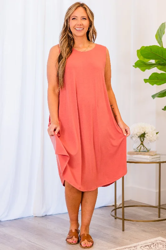 My Travel Companion Dress, Ash Rose