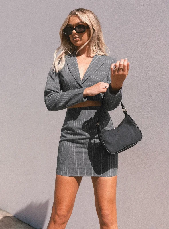 Claremont Mini Skirt Grey