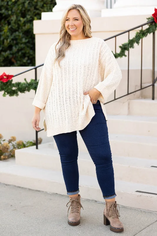 Saturday Afternoon Sweater, Ivory