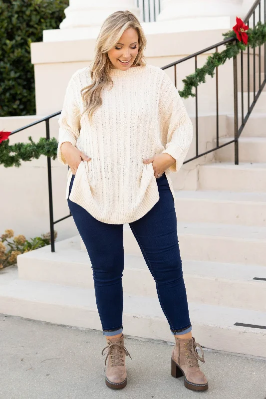 Saturday Afternoon Sweater, Ivory