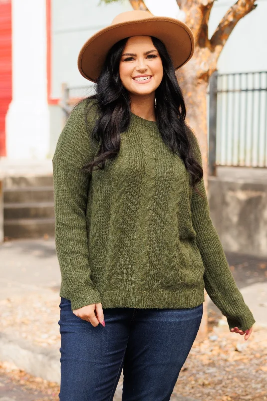 Something Gifted Sweater, Olive