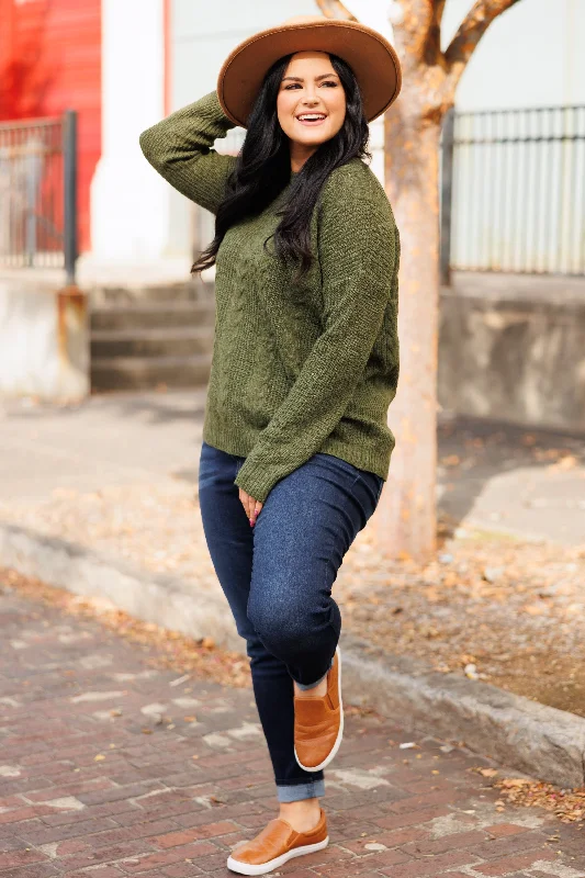 Something Gifted Sweater, Olive