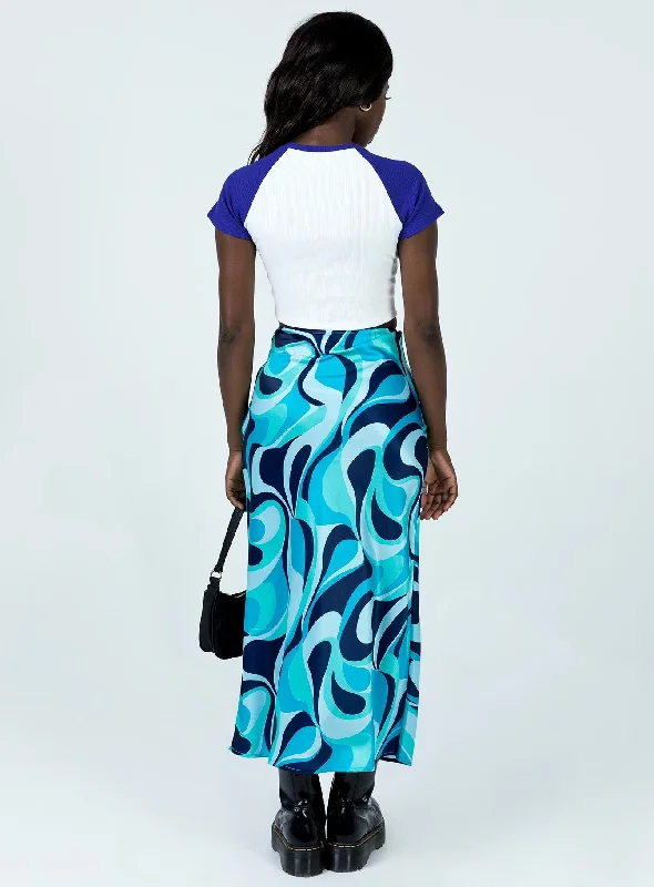 Tobin Maxi Skirt Blue