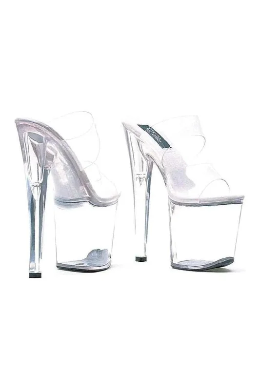 821-COCO Platform Sandal  | Clear Vinyl